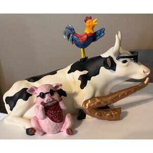Mixed Plate Blues Cow Parade 2001 #9141